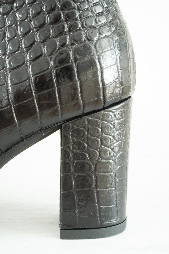 Karen low booties nero